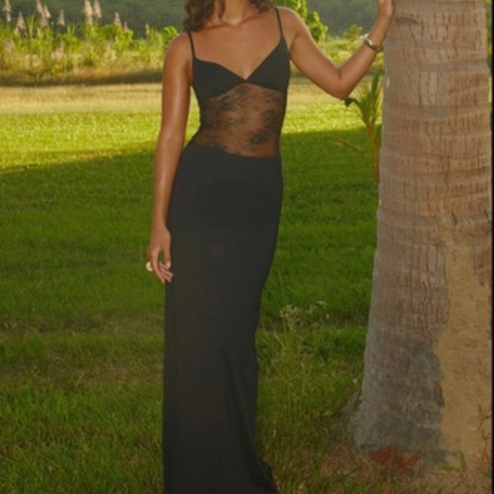 Envy Maxi Dress - Black Peppermayo